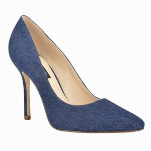 Nine West Arley Square-Toe Pumps DonkerBlauw Nederland | ZUC-421073